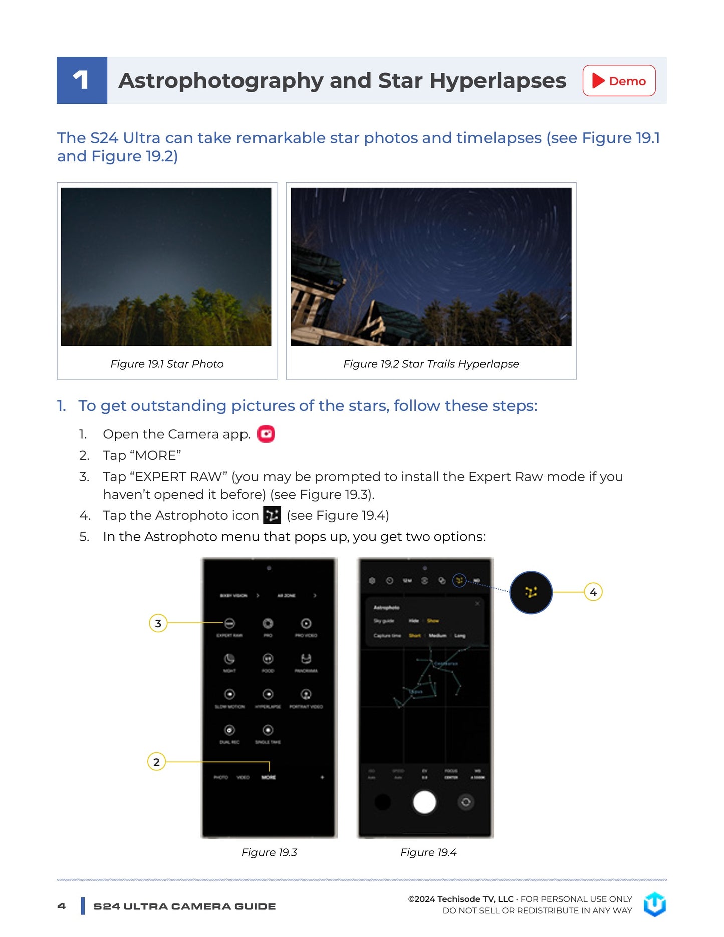 Sample Galaxy S24 Ultra Camera Guide