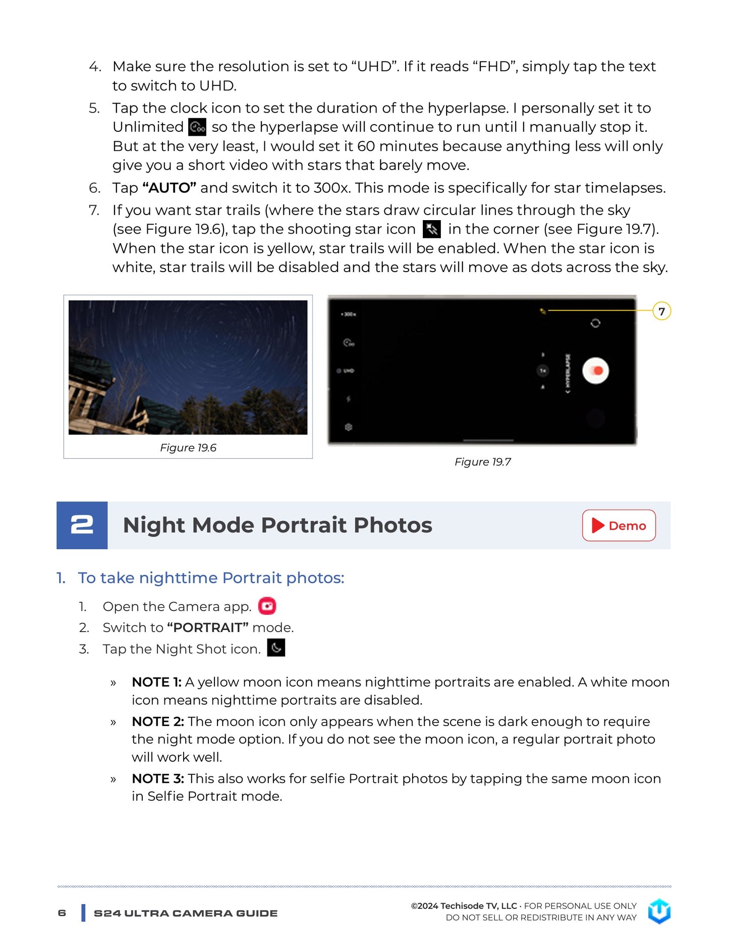 Sample Galaxy S24 Ultra Camera Guide