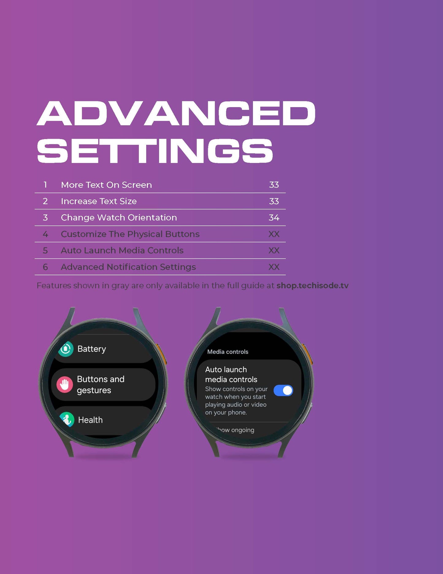 Sample Galaxy Watch Guide