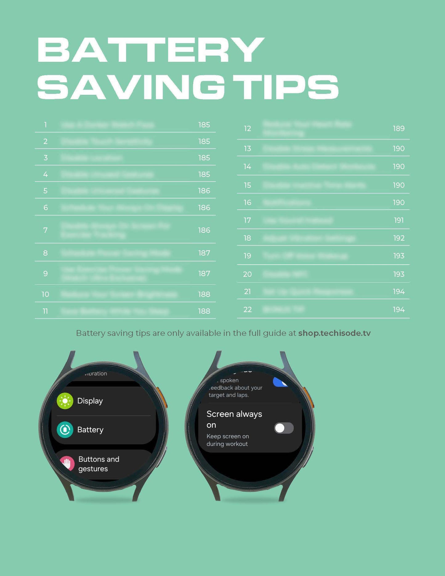 Sample Galaxy Watch Guide